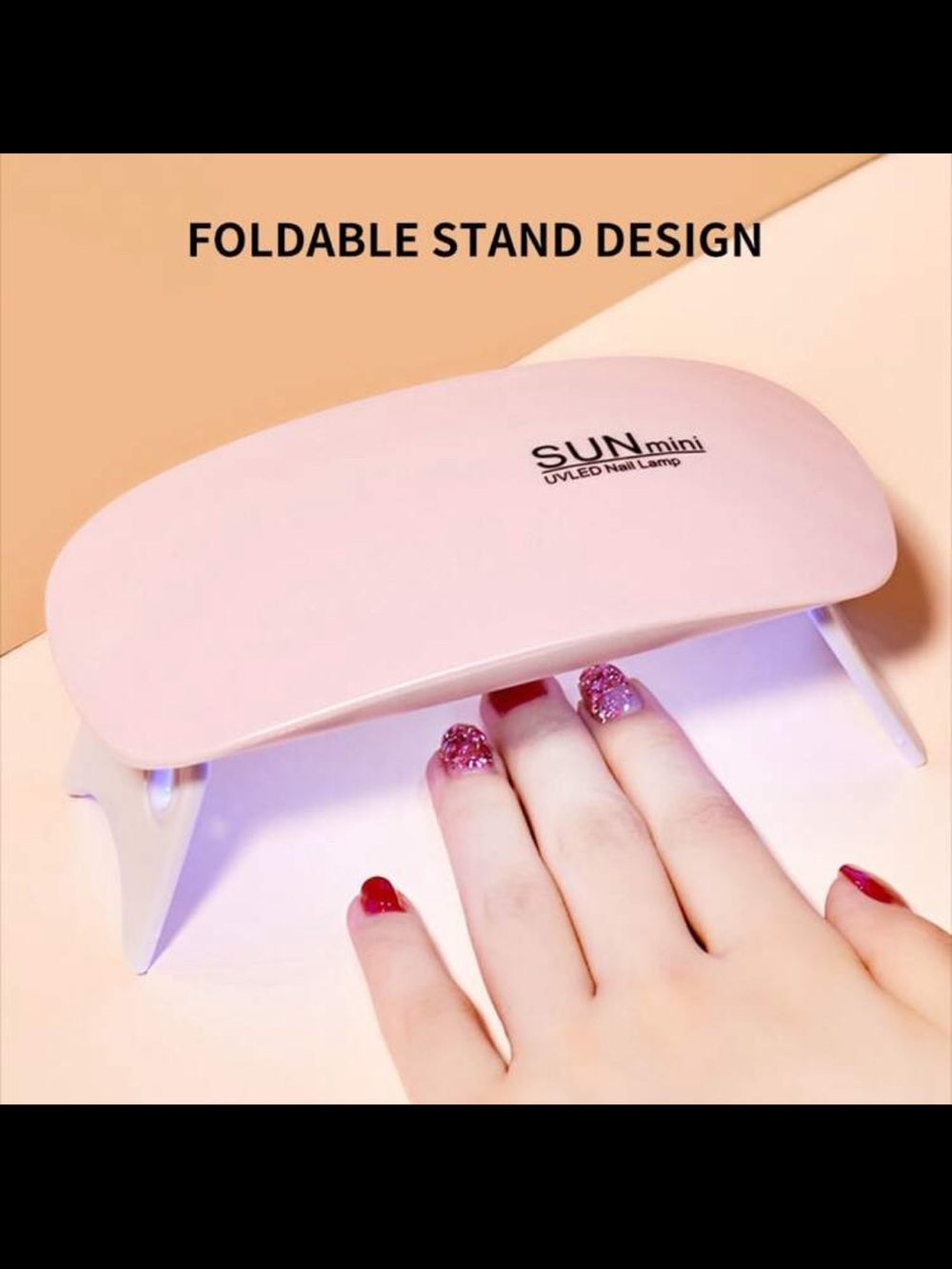 Pink Foldable SUN mini UV/LED Nail Lamp New in box